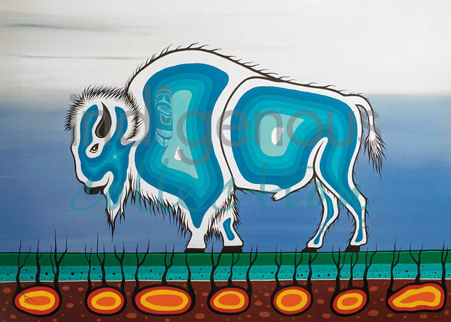 Buffalo Strength by artist Jeffrey Red George