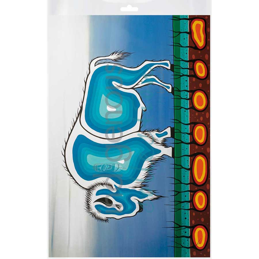 Buffalo Strength by artist Jeffrey Red George - Ojibway. Indigenous Collection