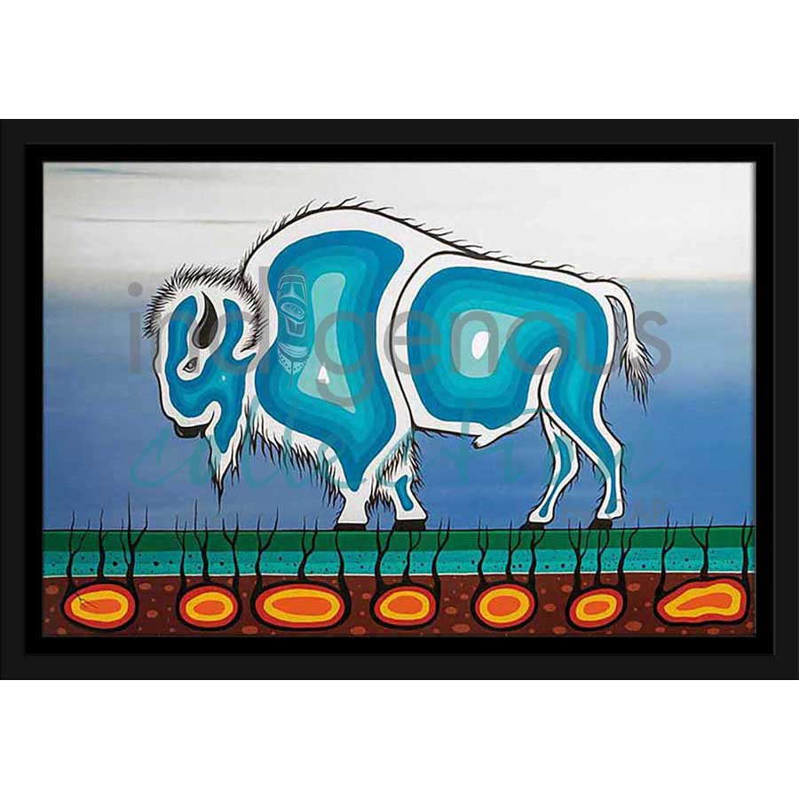 Buffalo Strength by artist Jeffrey Red George - Ojibway. Indigenous Collection