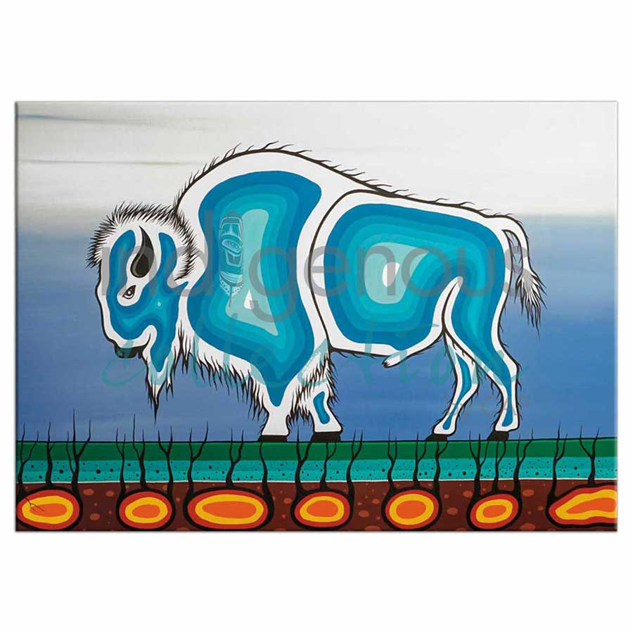 Buffalo Strength Magnets by artist Jeffrey Red George