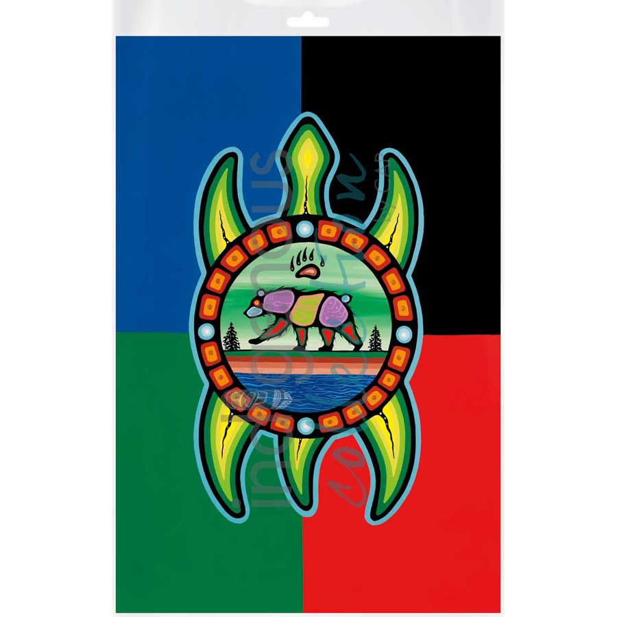 Bear Clan by artist Jeffrey Red George - Ojibway. Indigenous Collection