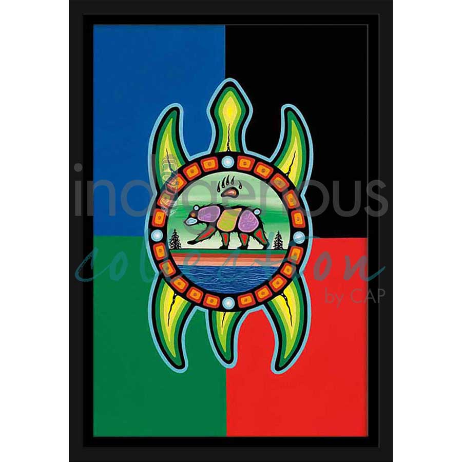 Bear Clan by artist Jeffrey Red George - Ojibway. Indigenous Collection
