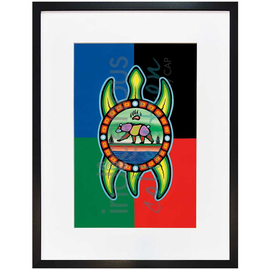 Bear Clan by artist Jeffrey Red George - Ojibway. Indigenous Collection