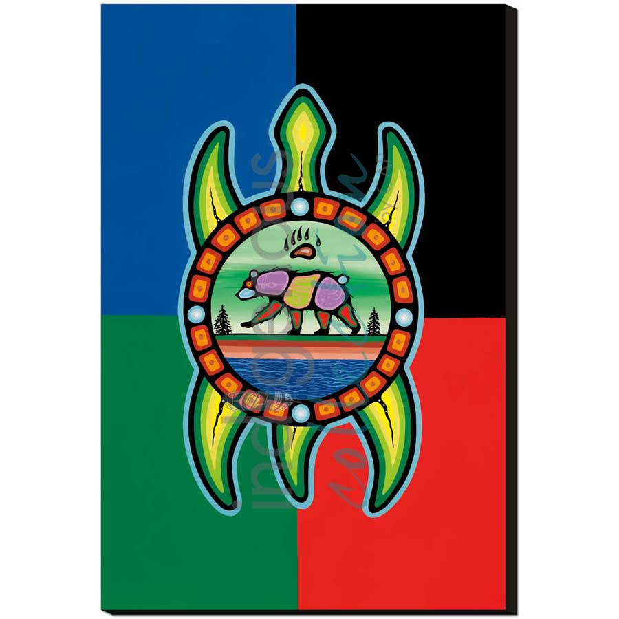 Bear Clan by artist Jeffrey Red George - Ojibway. Indigenous Collection