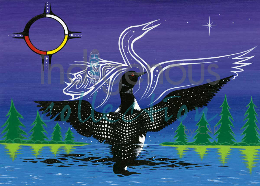 Dancing Loon by artist Jeffrey Red George