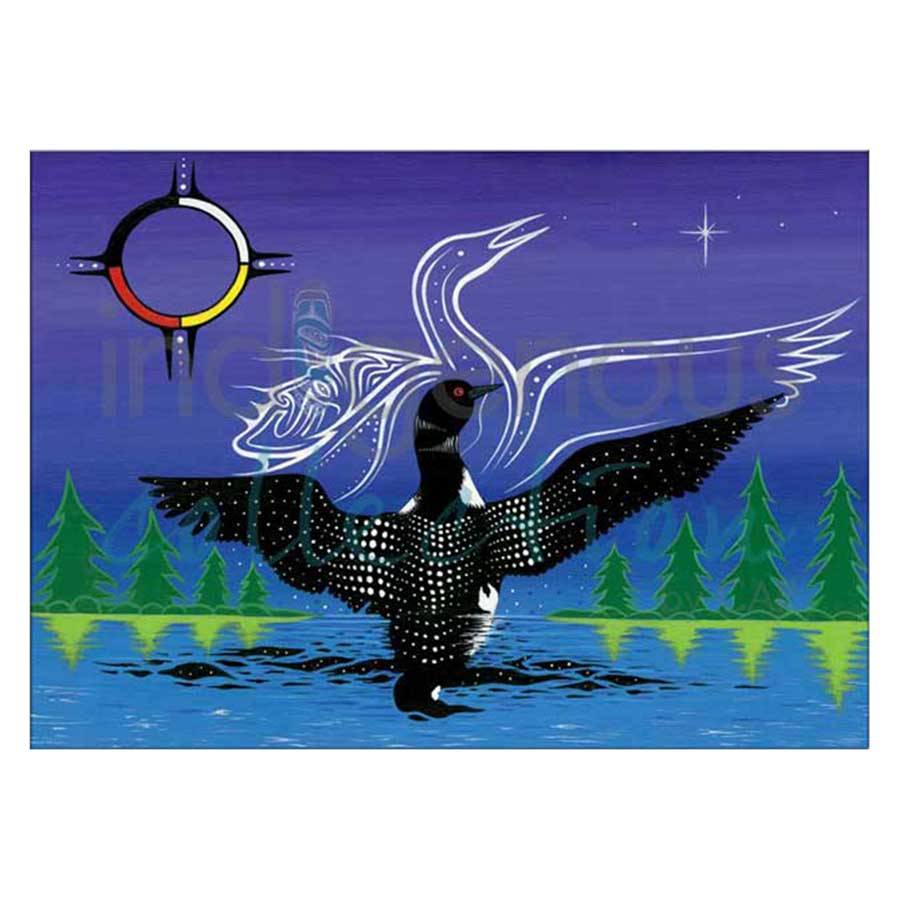Dancing Loon Canvas Prints
