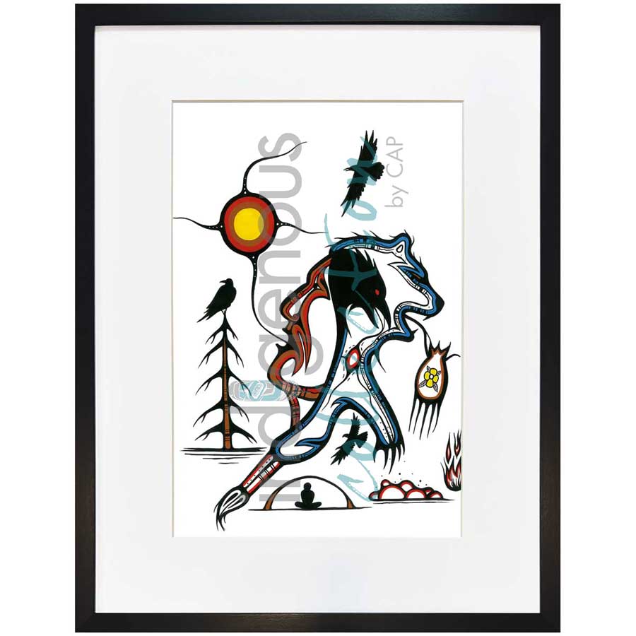 Medicine Crow by artist Jeffrey Red George - Ojibway. Indigenous Collection