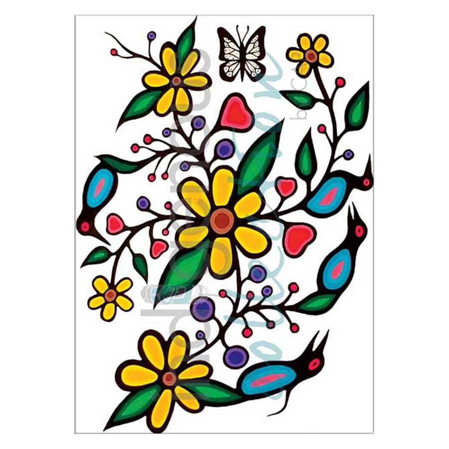 Ojibway Flower Canvas Prints