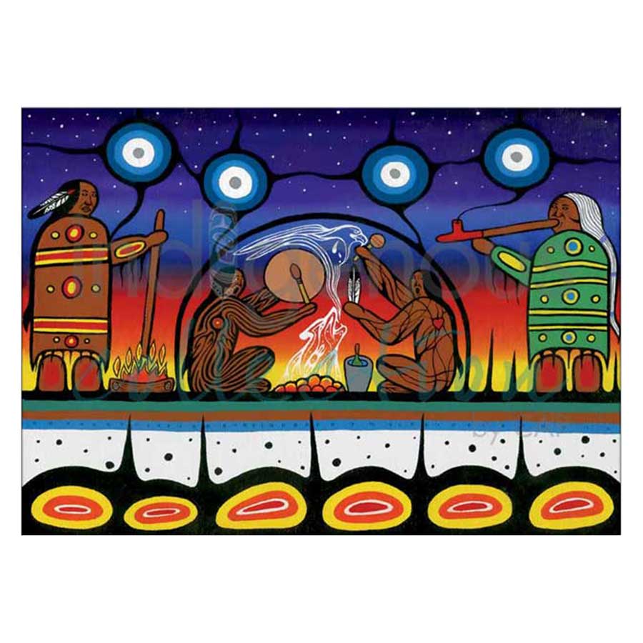 Sweat Lodge Sunset Canvas Prints