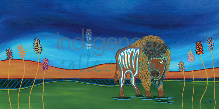 Buffalo of the Plains by artist Patrick Hunter