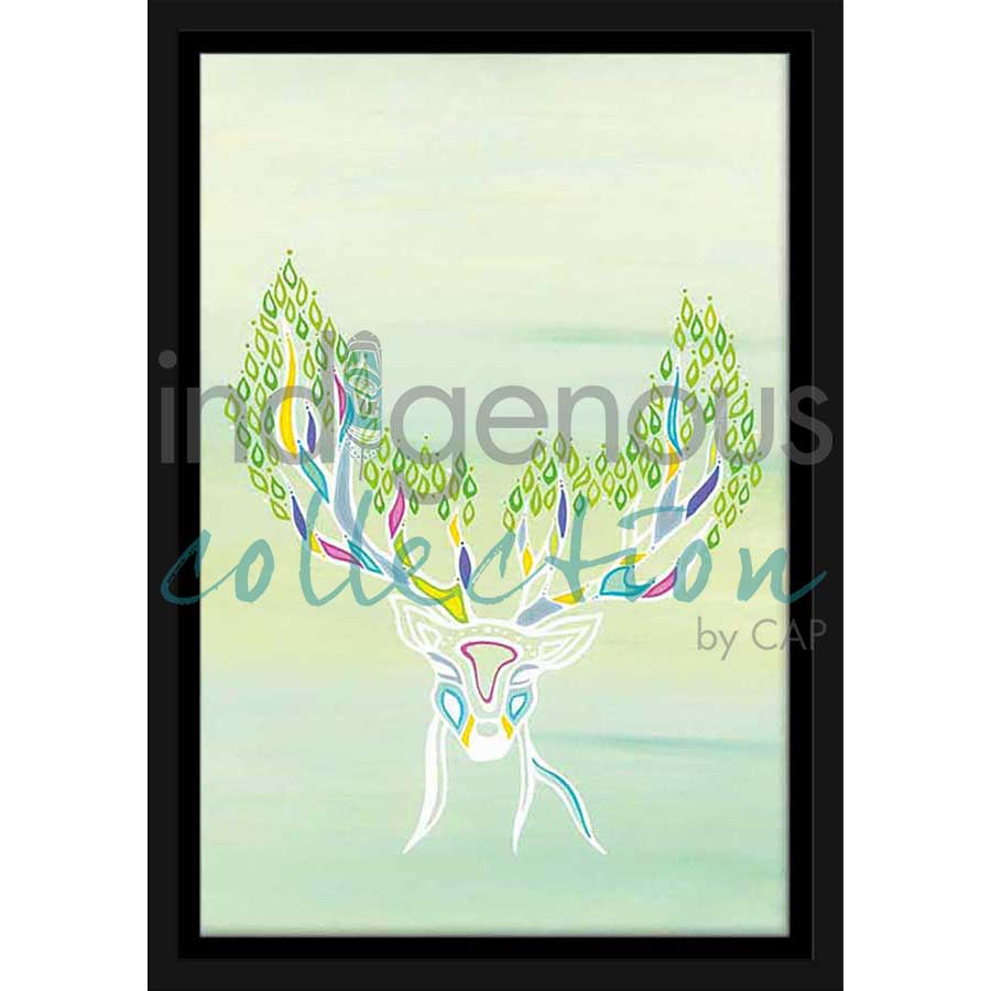 Deer Spirit by artist Patrick Hunter - Ojibway. Indigenous Collection