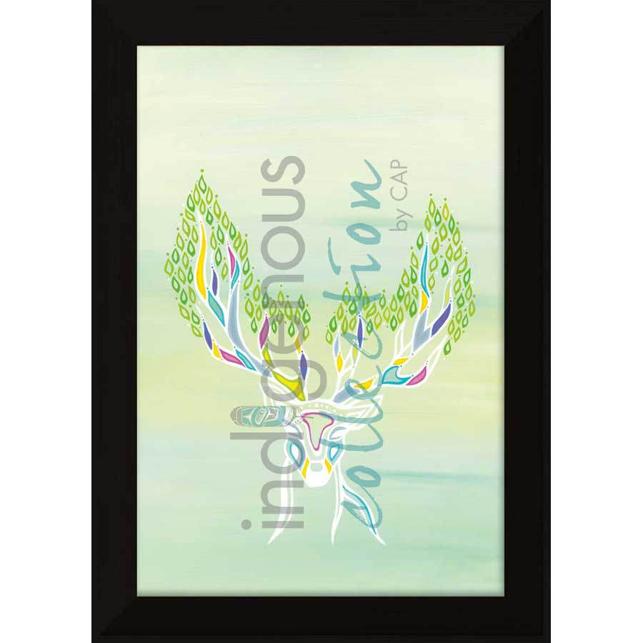 Deer Spirit by artist Patrick Hunter - Ojibway. Indigenous Collection