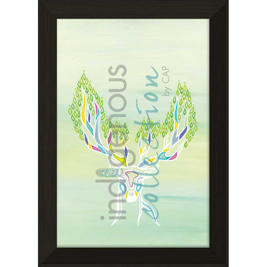 Deer Spirit by artist Patrick Hunter - Ojibway. Indigenous Collection