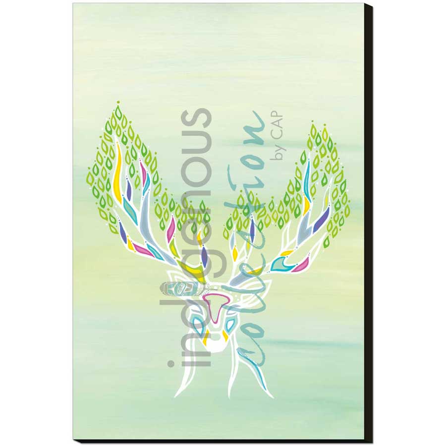 Deer Spirit by artist Patrick Hunter - Ojibway. Indigenous Collection