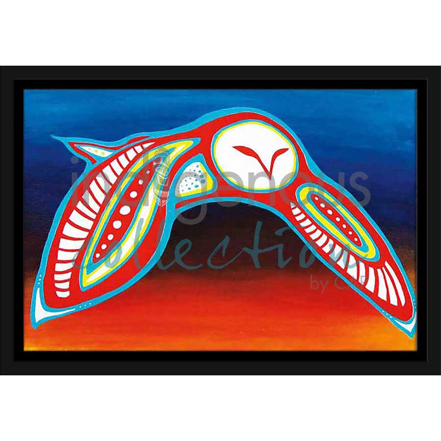 Owl by artist Patrick Hunter - Ojibway. Indigenous Collection