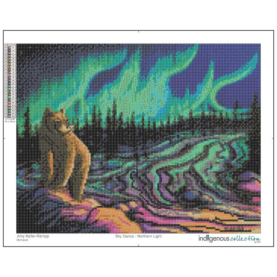 Sky Dance - Northern Light Diamond Art Kit by artist Amy Keller-Rempp