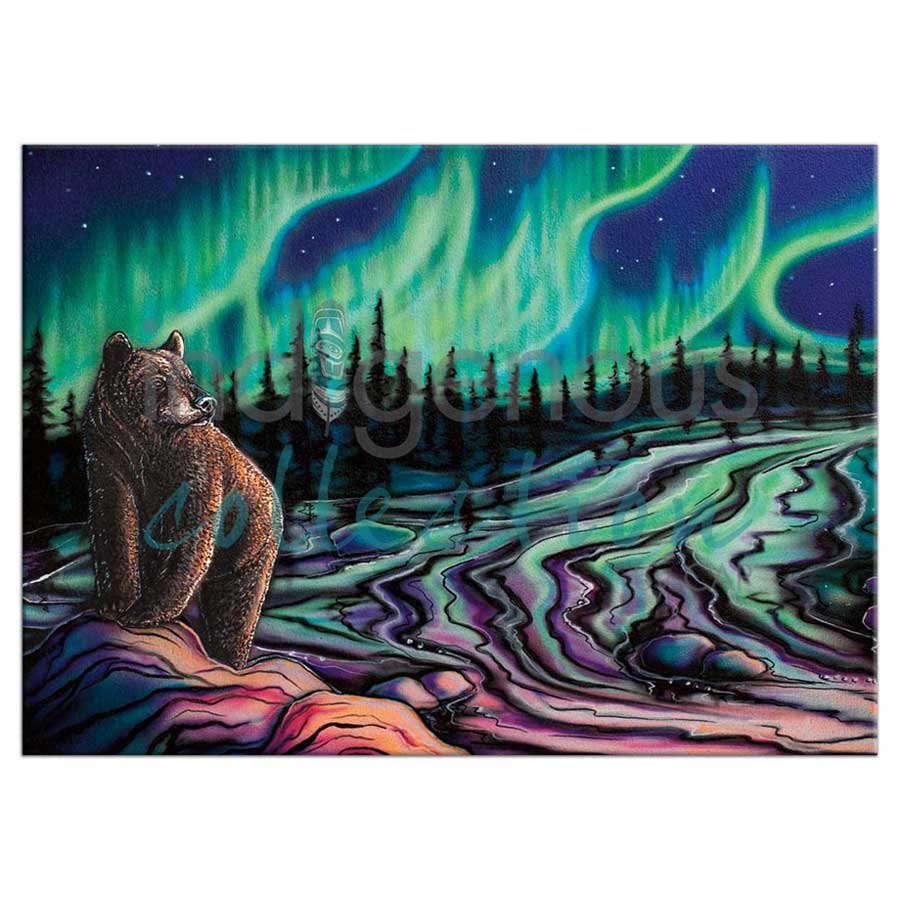 Sky Dance Northern Light Magnets by artist Amy Keller-Remp