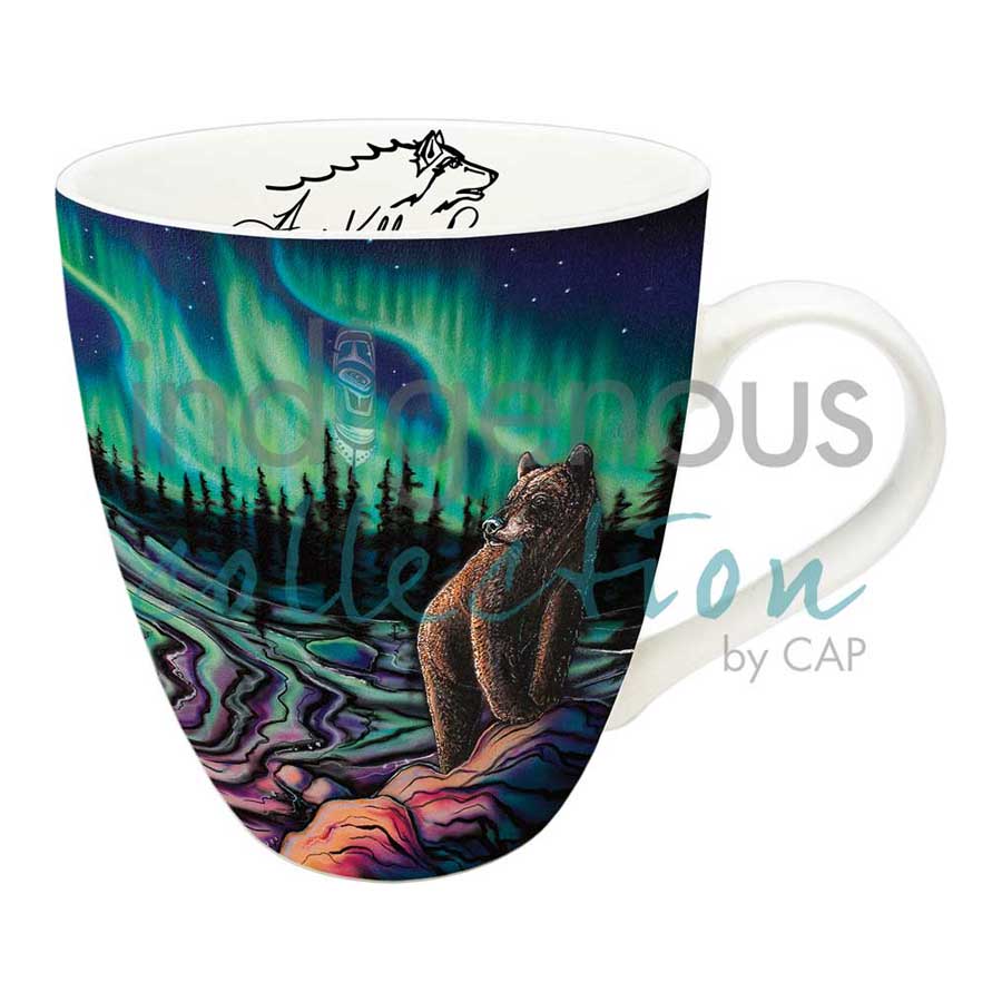 Sky Dance - Northern Light 18 oz. Signature Mug by artist Amy Keller-Rempp