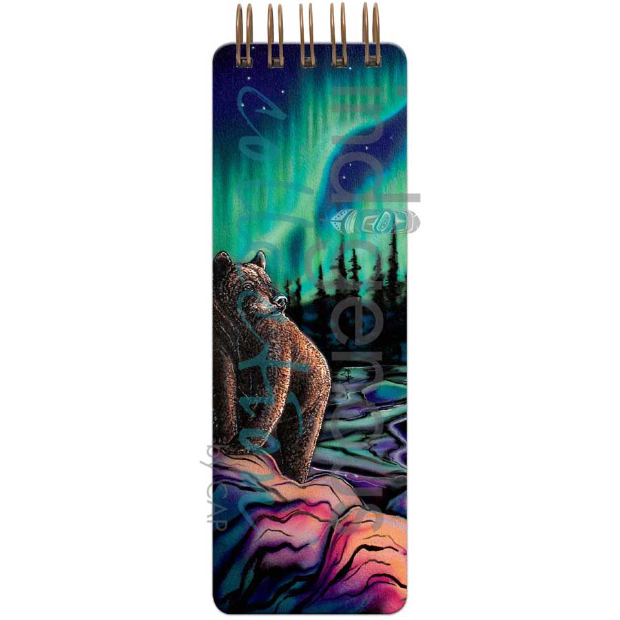 Sky Dance - Northern Light Notepad by artist Amy Keller-Rempp. Indigenous Collection.