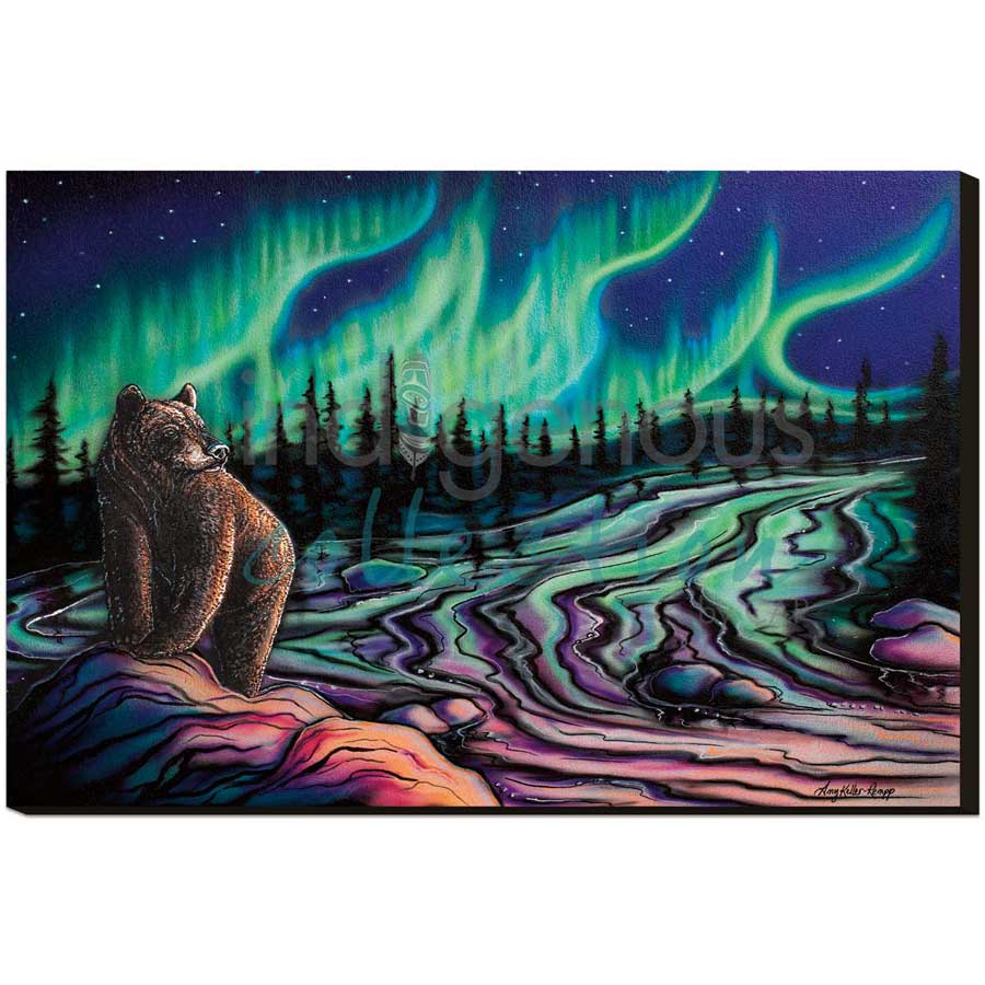 Sky Dance - Northern Light by artist Amy Keller-Rempp - Mohawk. Indigenous Collection