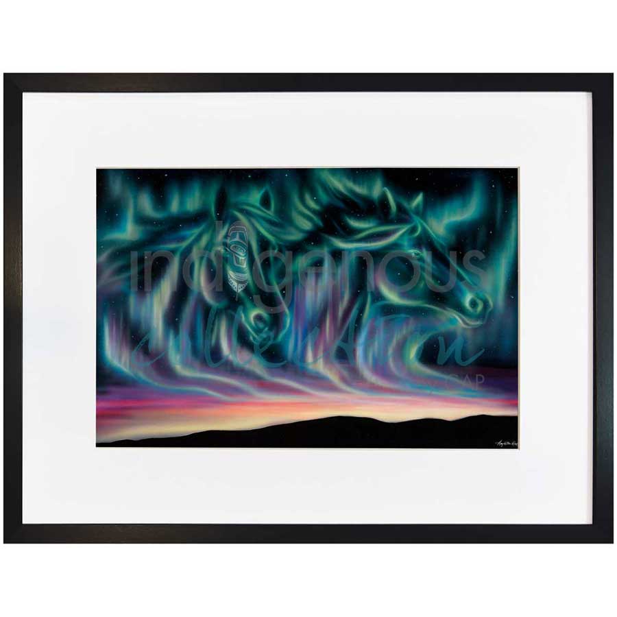 Sky Dance - Horses by artist Amy Keller-Rempp - Mohawk. Indigenous Collection