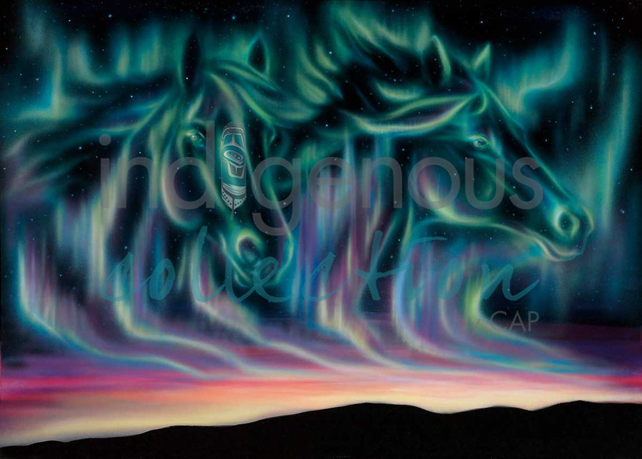 Sky Dance - Horses by artist Amy Keller-Rempp