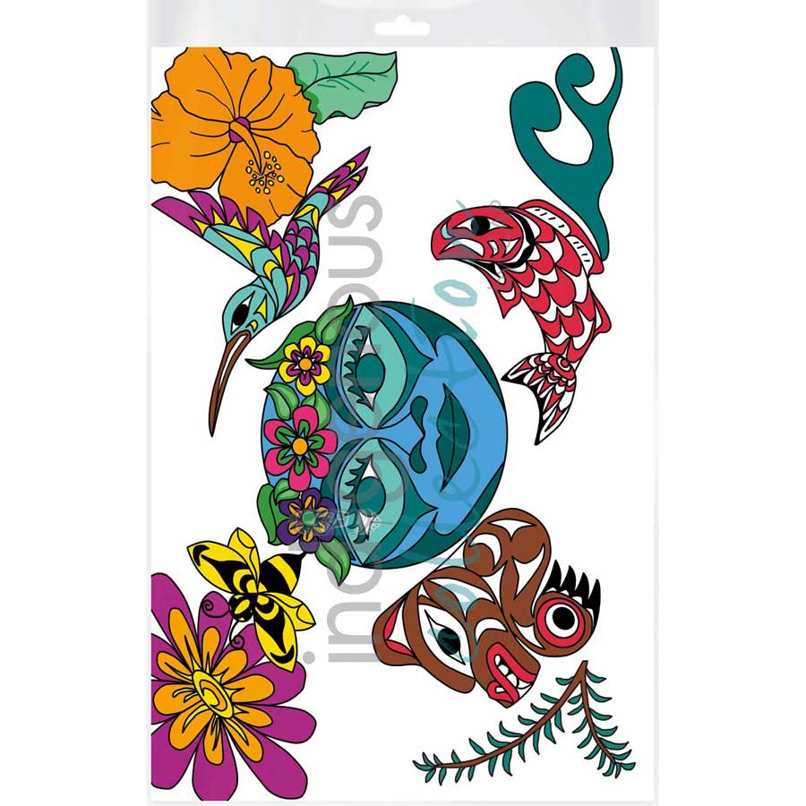 Mother Nature by artist Angela Kimble - Coast Salish/Nuu-Chah-Nulth. Indigenous Collection