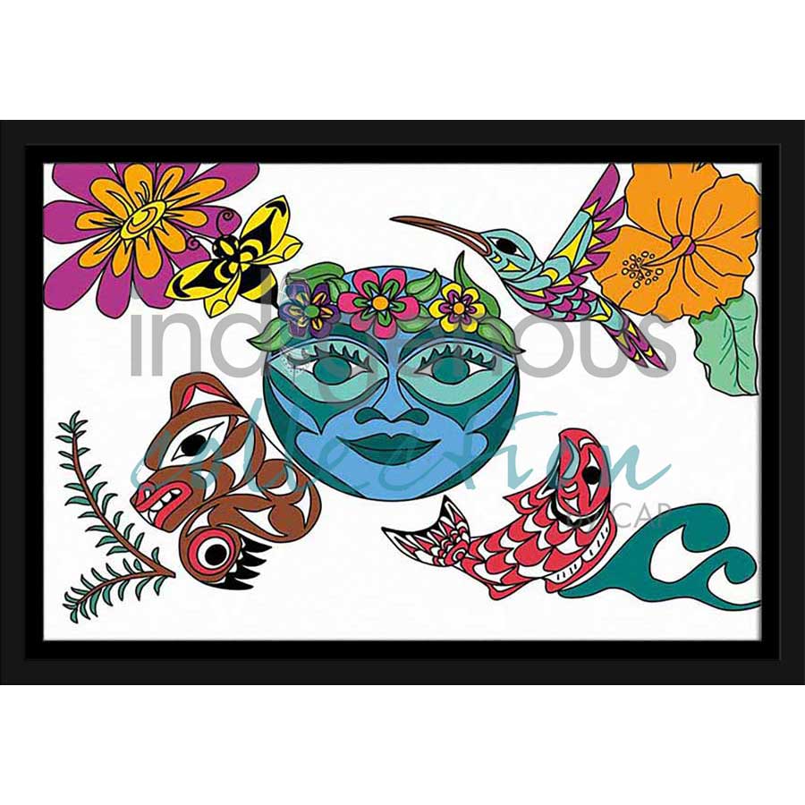 Mother Nature by artist Angela Kimble - Coast Salish/Nuu-Chah-Nulth. Indigenous Collection
