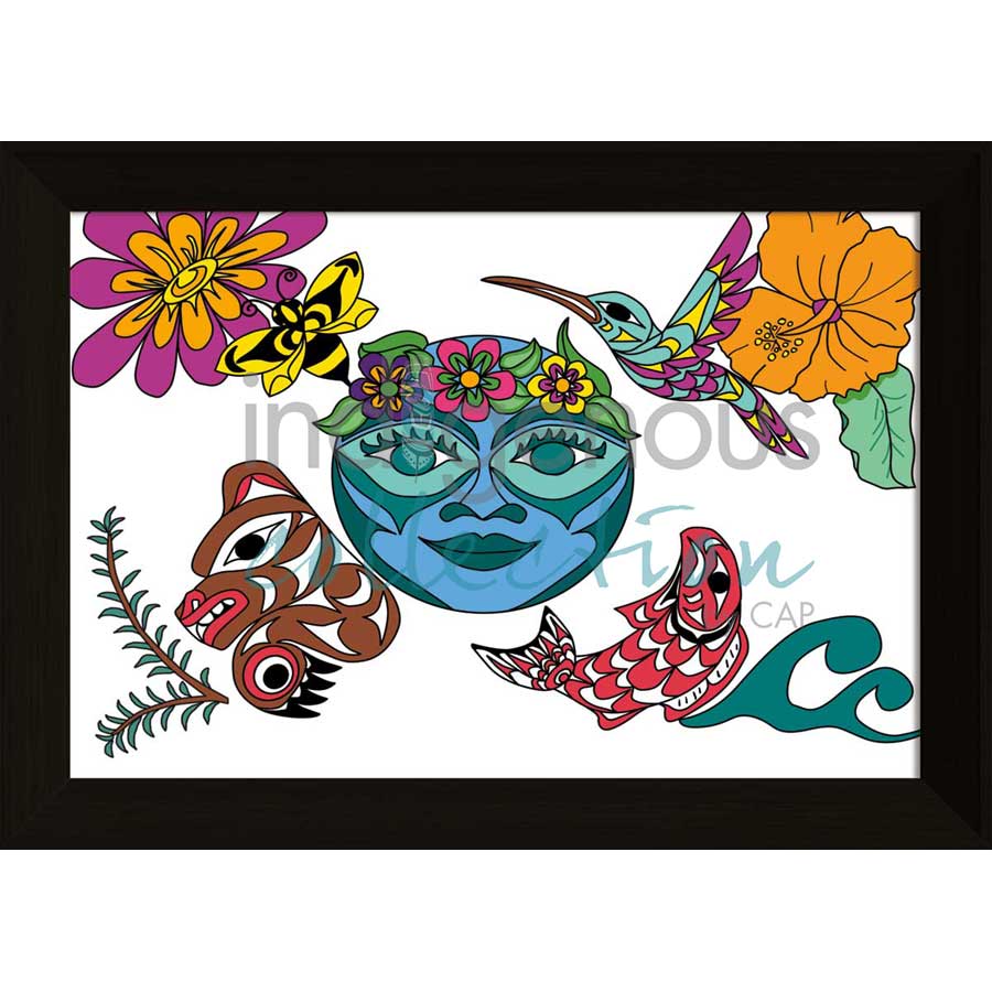 Mother Nature by artist Angela Kimble - Coast Salish/Nuu-Chah-Nulth. Indigenous Collection