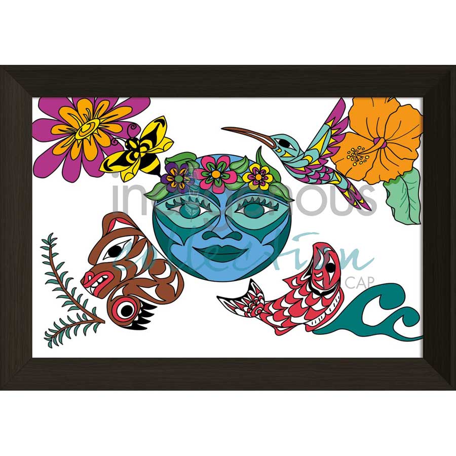 Mother Nature by artist Angela Kimble - Coast Salish/Nuu-Chah-Nulth. Indigenous Collection
