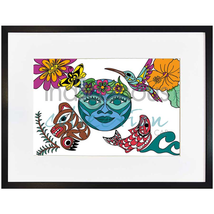 Mother Nature by artist Angela Kimble - Coast Salish/Nuu-Chah-Nulth. Indigenous Collection