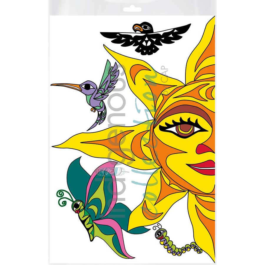 Sunshine for All by artist Angela Kimble - Coast Salish/Nuu-Chah-Nulth. Indigenous Collection