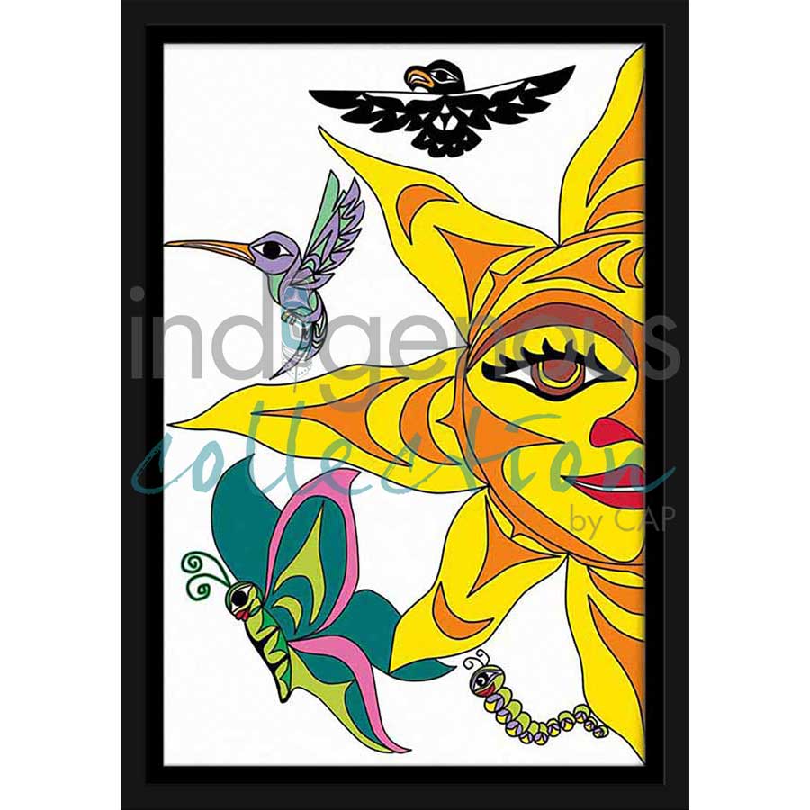 Sunshine for All by artist Angela Kimble - Coast Salish/Nuu-Chah-Nulth. Indigenous Collection