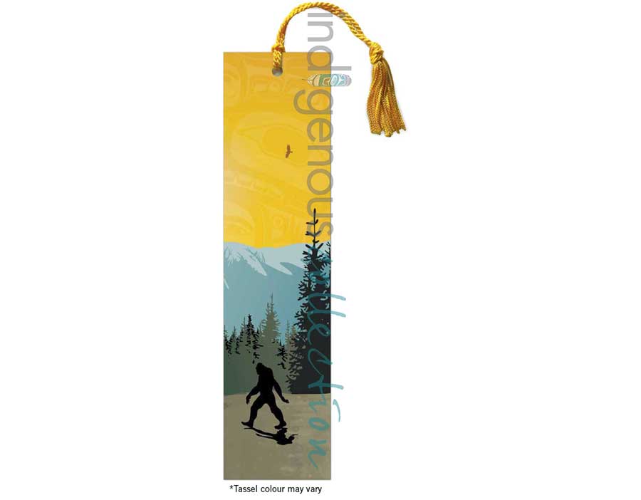 Sasquatch Bookmark by artist Mark Preston