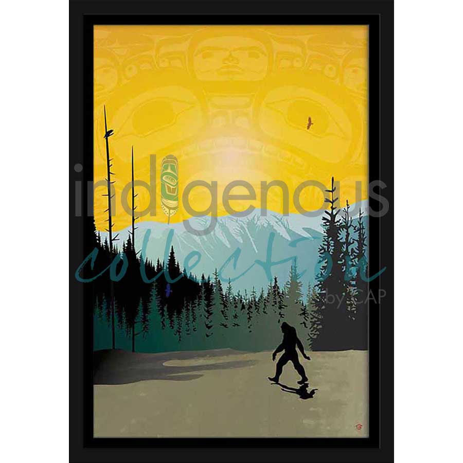 Sasquatch by artist Mark Preston - Tlingit. Indigenous Collection