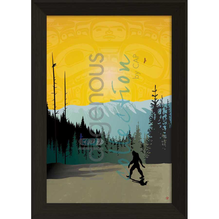 Sasquatch by artist Mark Preston - Tlingit. Indigenous Collection