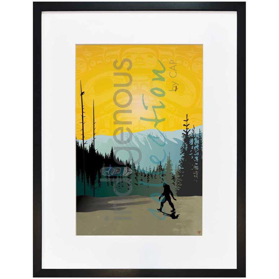Sasquatch by artist Mark Preston - Tlingit. Indigenous Collection