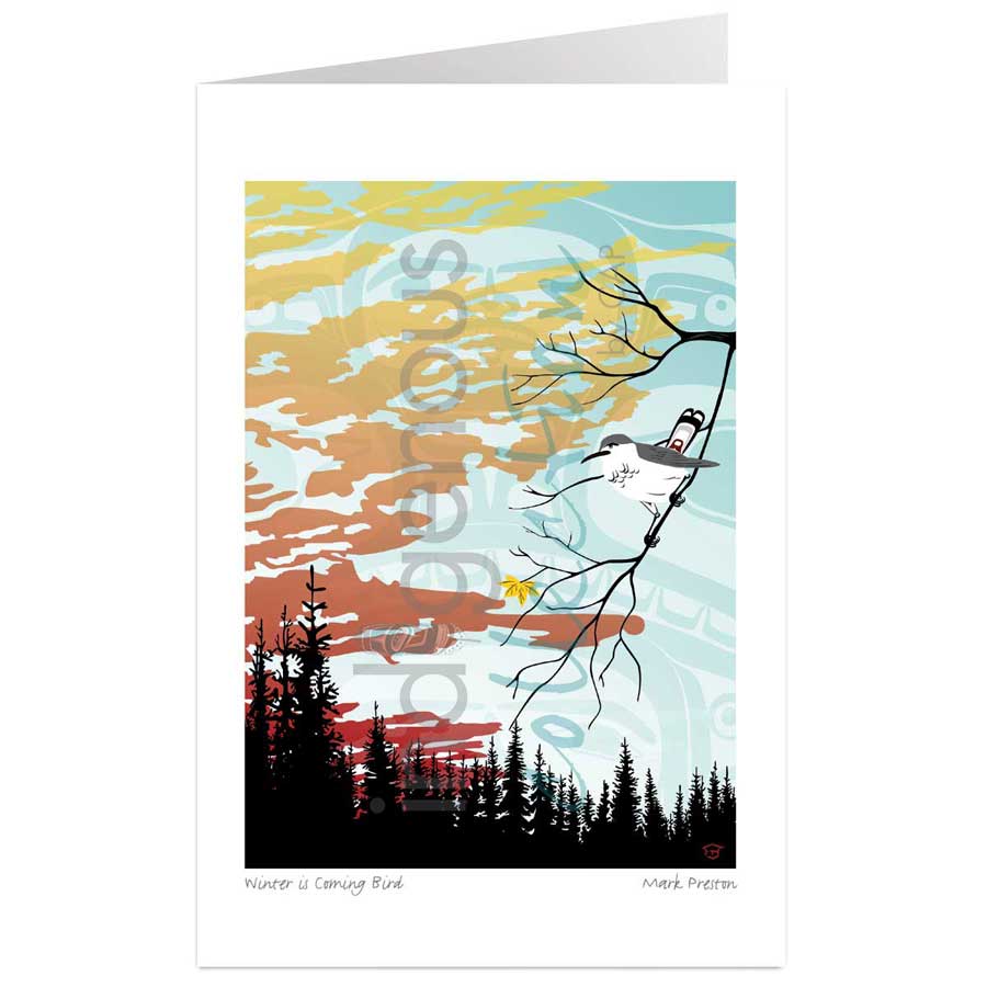 Winter is Coming Bird by artist Mark Preston