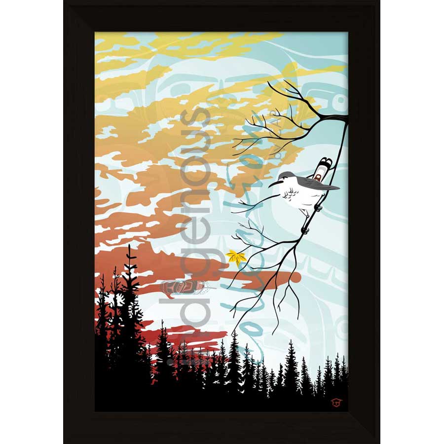 Winter is Coming Bird by artist Mark Preston - Tlingit. Indigenous Collection