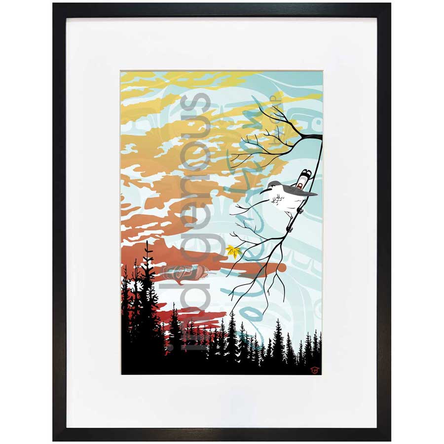 Winter is Coming Bird by artist Mark Preston - Tlingit. Indigenous Collection