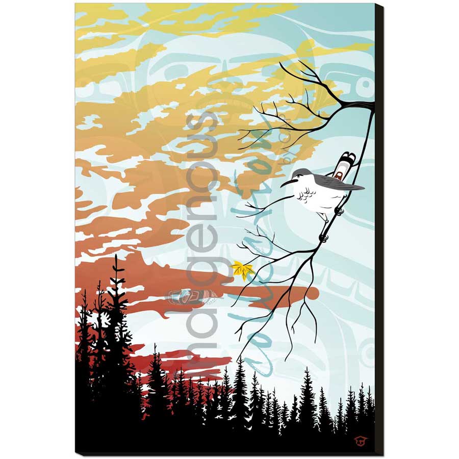Winter is Coming Bird by artist Mark Preston - Tlingit. Indigenous Collection