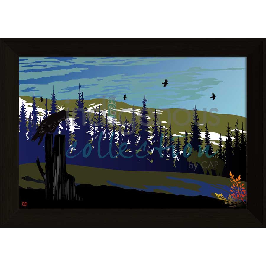 Raven and Moose by artist Mark Preston - Tlingit. Indigenous Collection