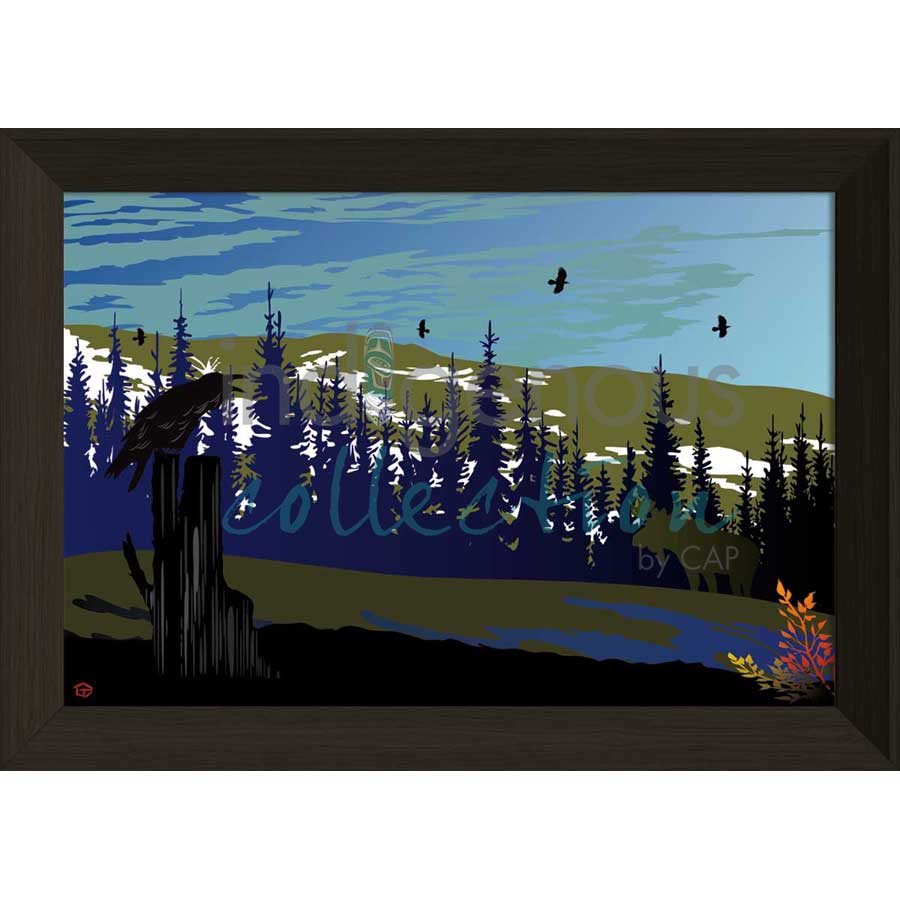Raven and Moose by artist Mark Preston - Tlingit. Indigenous Collection