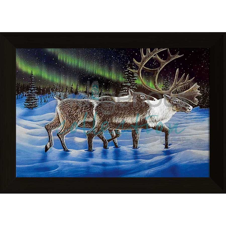 Side By Side by artist Ronnie Simon - Gwich'in. Indigenous Collection