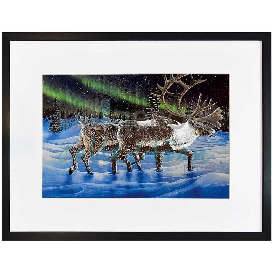 Side By Side by artist Ronnie Simon - Gwich'in. Indigenous Collection