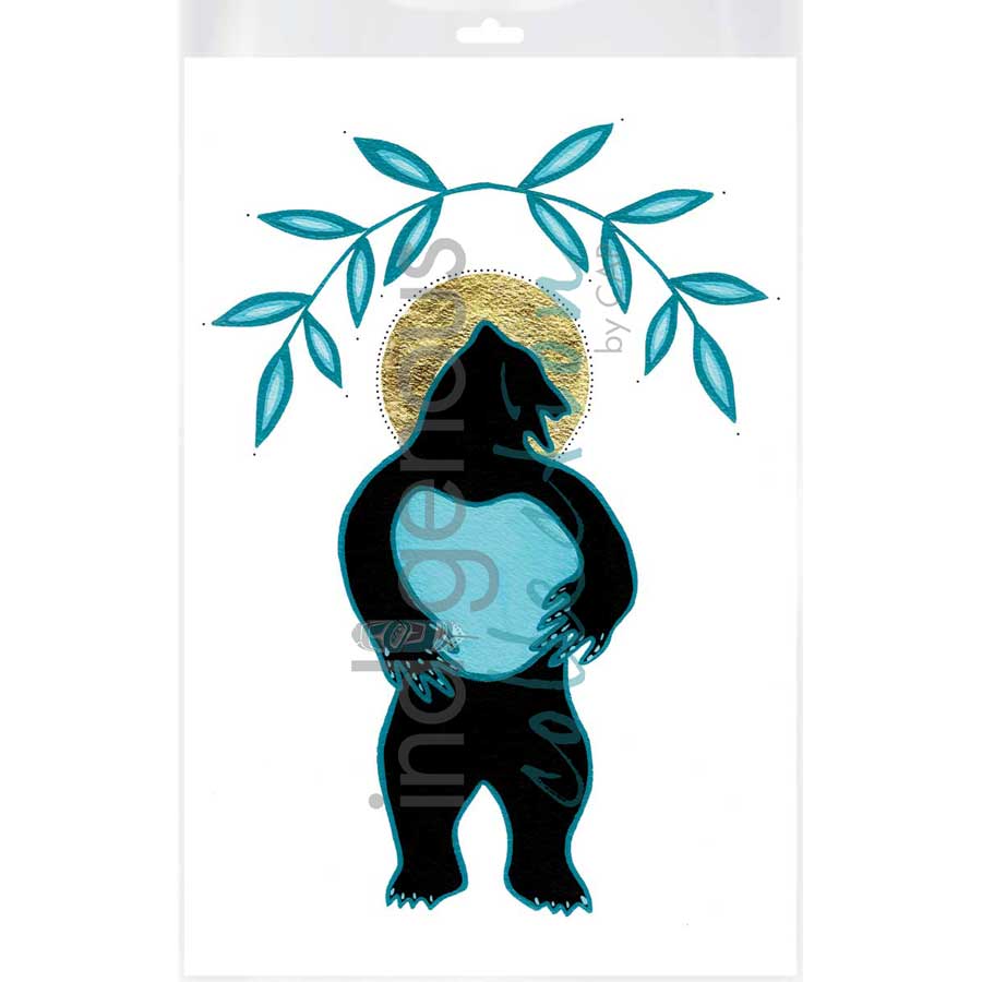 Ours sacré / Sacred Bear / Kice Masko by artist Eruoma Awashish - Atikamekw Nehirowisiw . Indigenous Collection