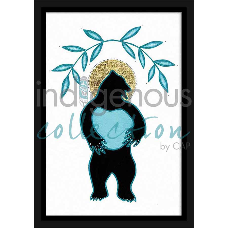 Ours sacré / Sacred Bear / Kice Masko by artist Eruoma Awashish - Atikamekw Nehirowisiw . Indigenous Collection