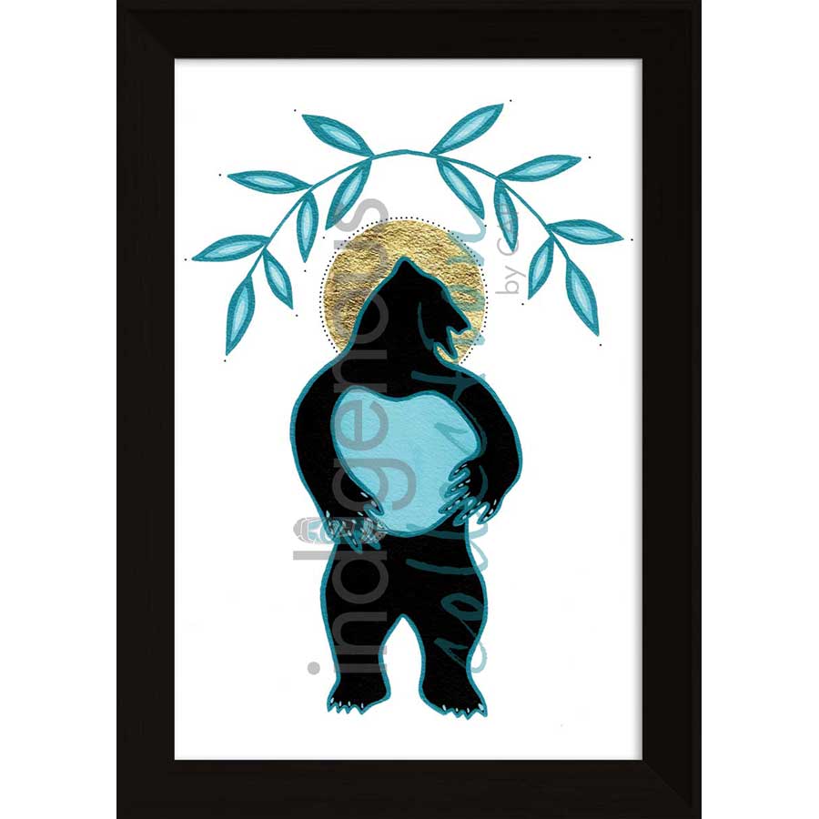Ours sacré / Sacred Bear / Kice Masko by artist Eruoma Awashish - Atikamekw Nehirowisiw . Indigenous Collection