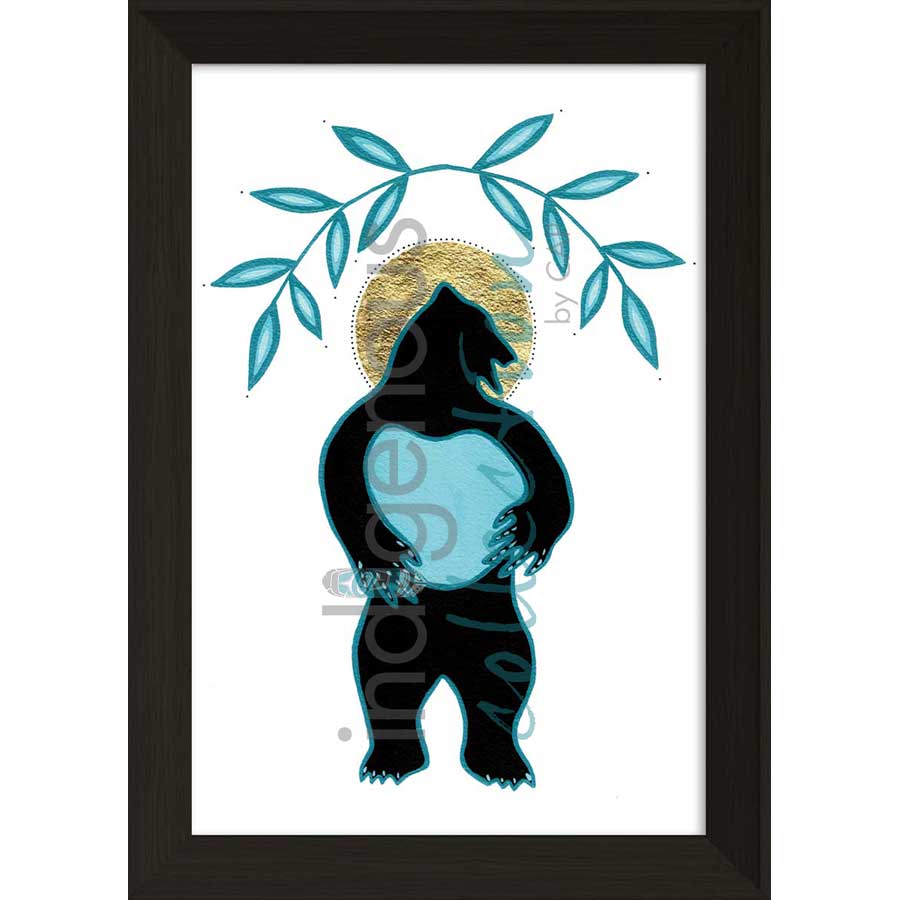 Ours sacré / Sacred Bear / Kice Masko by artist Eruoma Awashish - Atikamekw Nehirowisiw . Indigenous Collection