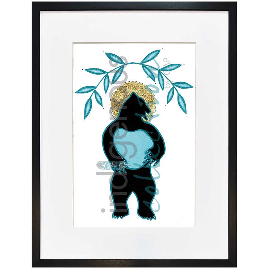 Ours sacré / Sacred Bear / Kice Masko by artist Eruoma Awashish - Atikamekw Nehirowisiw . Indigenous Collection